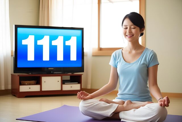 1111が何かのメッセージだと感じ、朝の瞑想やアファメーションを始めた女性