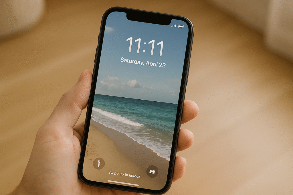 毎日スマホの時計で「11:11」を目にするようになった頃のスマホの画像
